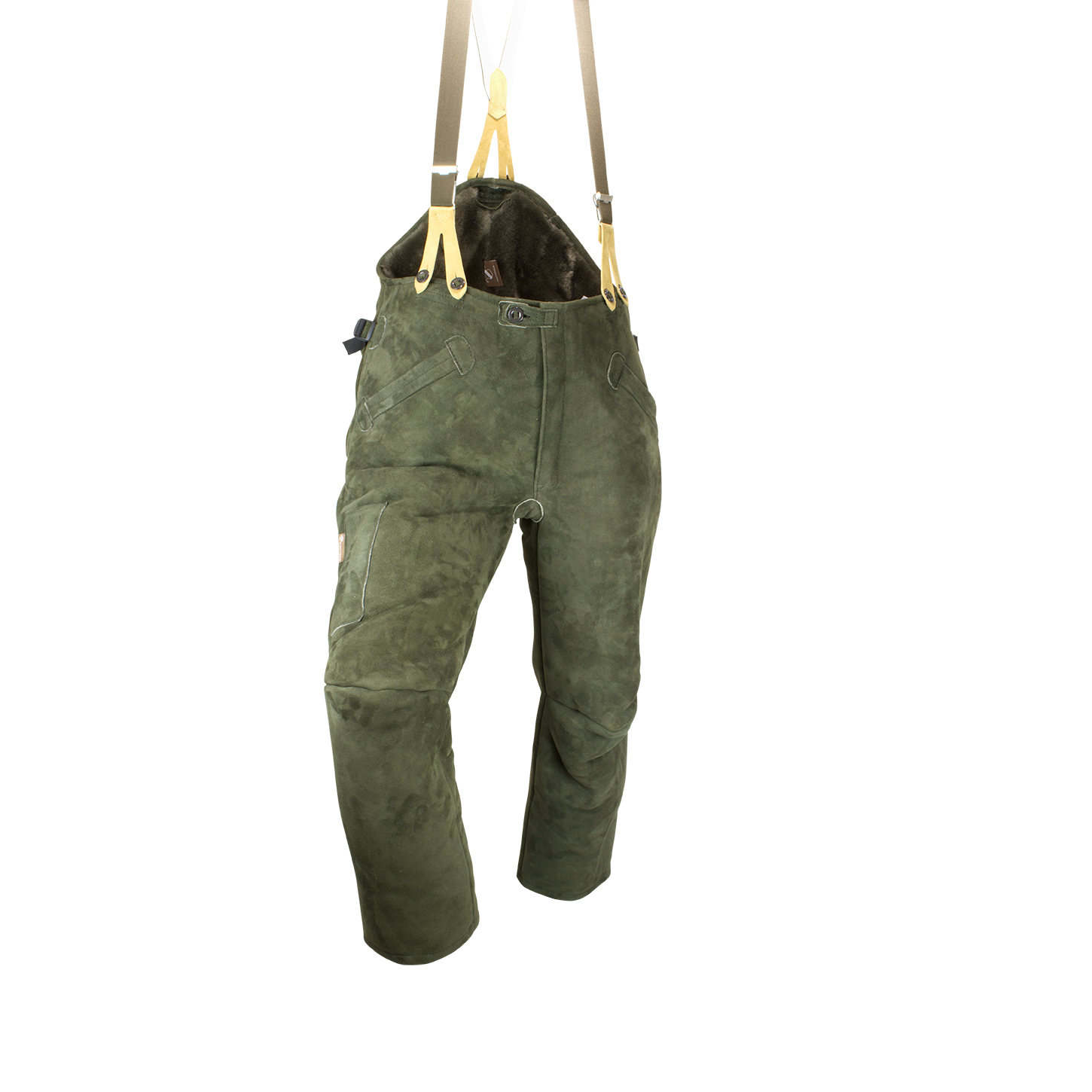 Ansitz-Überhose unisex, echt Lammfell, Vorderansicht