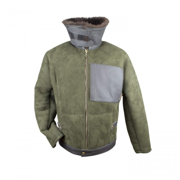 Vorschau: Pilotenjacke / Fliegerjacke aus echtem Lammfell