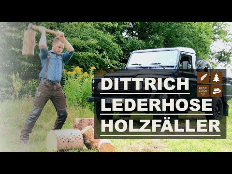 Strapazierfähige Lederhose »Holzfäller«